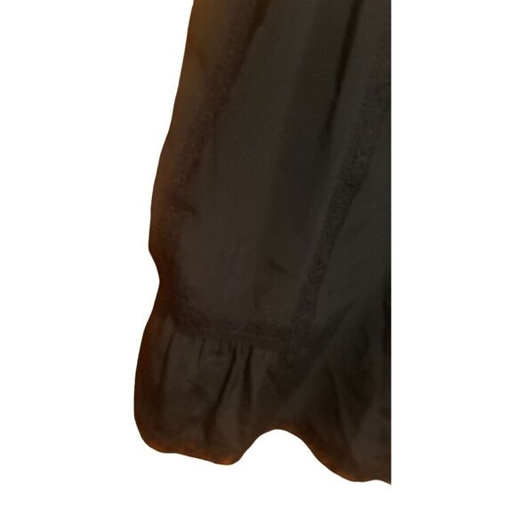 Repeat Women's Black 100% Silk Camisole With Lace‎ Trim Size 38 - Picture 3 of 5